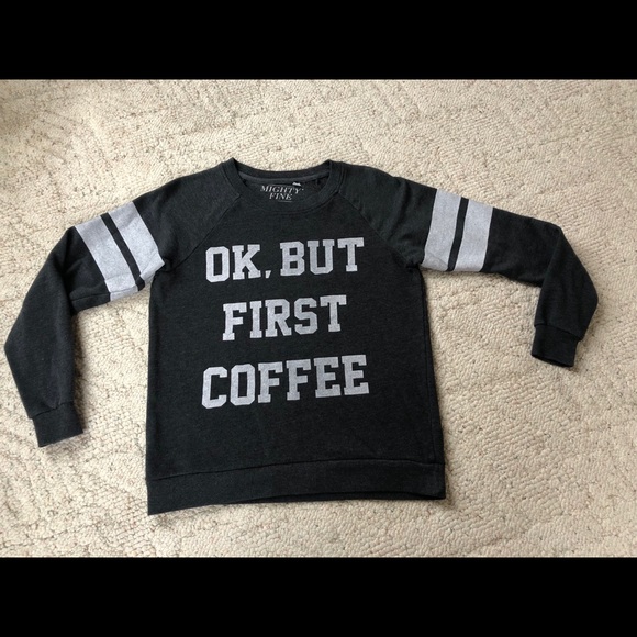 Charcoal Coffee First Sweatshirt XS - Picture 2 of 4